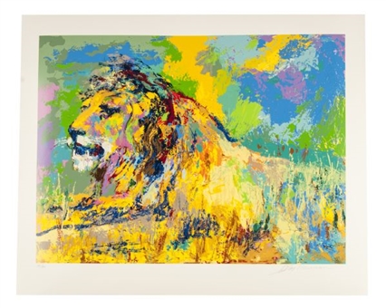 "Resting Lion" Serigraph by LeRoy Neiman 377/385